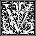 Letra inicial del alfabeto V