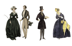 Viktorianische Frauen Herren Mode