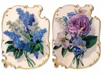Clipart de arte floral vintage