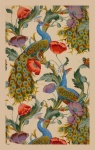 Vintage floral birds art