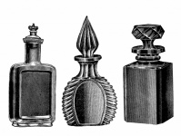 Clipart de colônia de perfume vintage