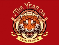 Year Of The Tiger Flag