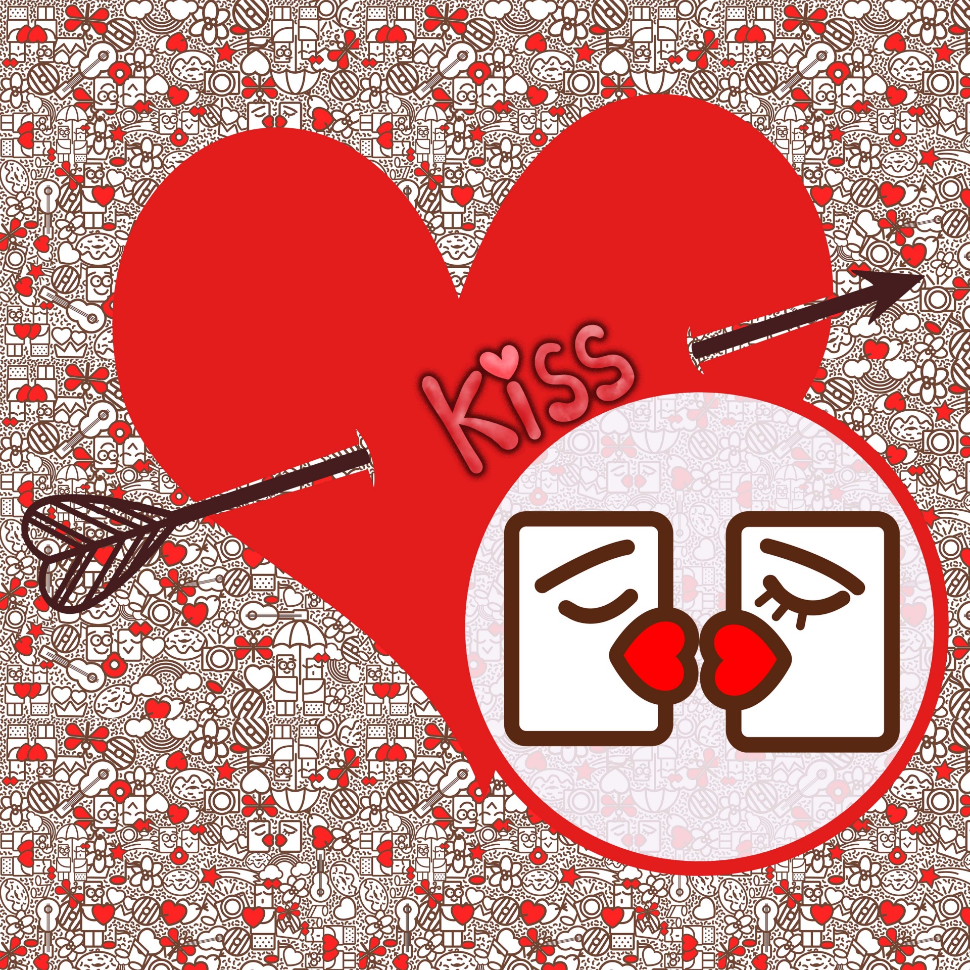 人物情侶接吻插畫, 人物, 男女, 接吻素材圖案，PSD和PNG圖片免費下載