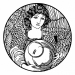 Klipart ilustrace anděl andělíček