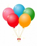 Clipart de balões de festa coloridos