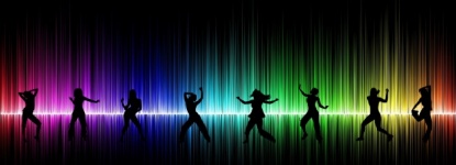 Dans, musik, disco, equalizer