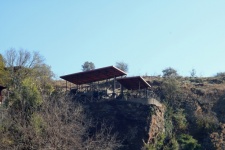 Decks Errected On Edge Of A Cliff