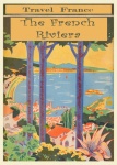 France, Riviera Vintage Poster