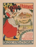Französisches Café-Weinlese-Plakat