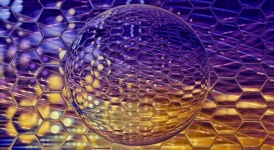 Glass sphere abstract background