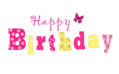 Happy Birthday Colorful Typography