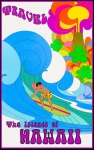 Hawaiian Islands Travel Poster 2