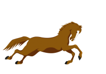 Ilustração de Cavalo Galopando