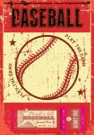 Affiche de base-ball vintage