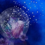 Fantasy crystal dandelion sphere