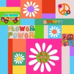 1960 Hippie flower power image