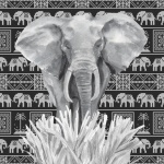 Elephant Tribal Poster