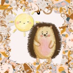 Baby nursery animal illustration