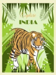 Cartaz de viagem para a Índia