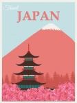 Japonia plakat podróżniczy