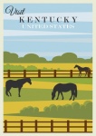 Kentucky USA plakat podróżny
