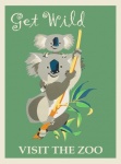 Koala Bear visite le zoo Poster
