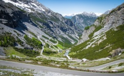 Пейзаж, горная дорога, Австрия