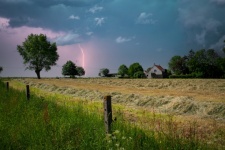 Landscape, Lightning, Thunderstorm