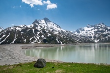 Krajobraz, zbiornik Silvretta