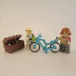 乐高图片故事 - 骑自行车的人