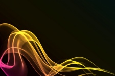 Glowing Ribbons Neon Background