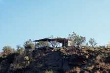 Lookout platform built on a cliff