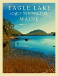 Cartel de viaje de Maine EE. UU.