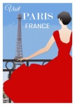 Manifesto di viaggio di Parigi Francia