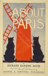 Poster van de rode windmolen van Parijs
