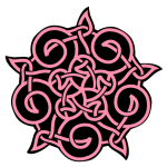 Pink Celtic Knot Pattern