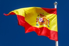 Spanish Flag And Sky