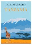 Poster di viaggio in Tanzania, Kilimangi