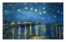 Van Gogh Sternennacht Rhône