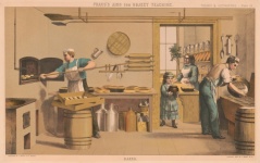 Arte de ocupación de panadería vintage