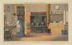 Arte de ocupação de cozinheiro vintage