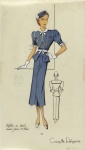 Vintage moda 1930 mujer
