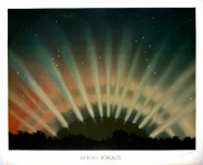 Arte vintage Aurora boreal