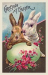 Vintage Easter Bunny Easter Eggs