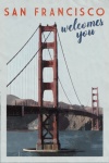 Poster de călătorie de epocă San Francis