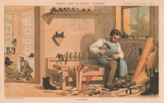 Vintage Shoemaker Occupation Art