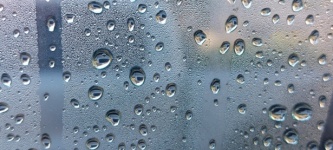 Water Bubbles on Glass