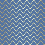 Wavy Lines Blue Gold