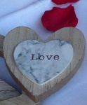 Coeur d'amour en bois