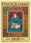Affiche vintage du calendrier du zodiaqu
